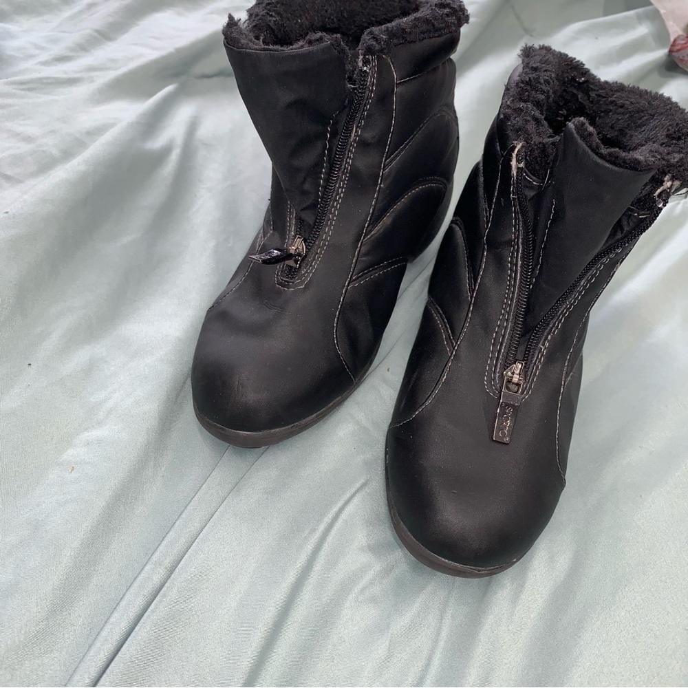 Sporto Zelda2 Black Faux Fur Lined Waterproof  Ankle Boots size 7M - Picture 7 of 12